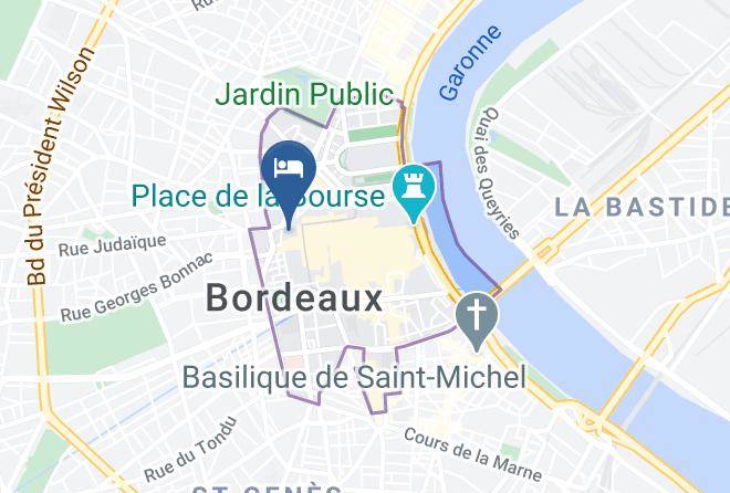 Hotel Qualys La Tour Intendance Map