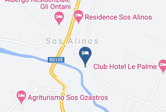 Nuoro - Hotel Quasar E Ristorante Da Isidoro Maps