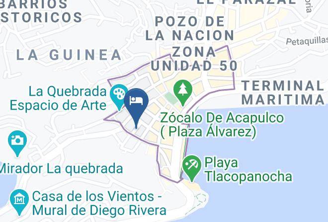 Acapulco De Juarez - Hotel Queen Mary Maps