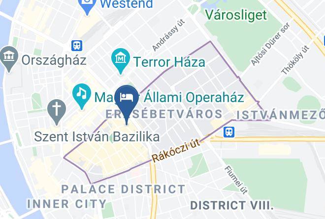 Budapest Erzsebetvaros - Hotel Queen Mary Budapest Maps