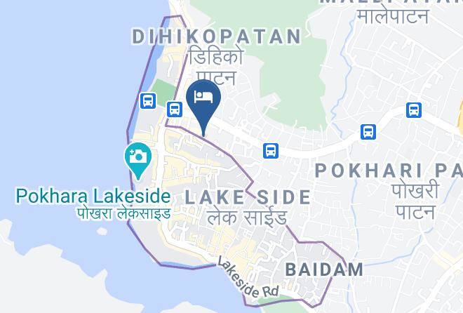Pokhara - Hotel Queens Park Maps