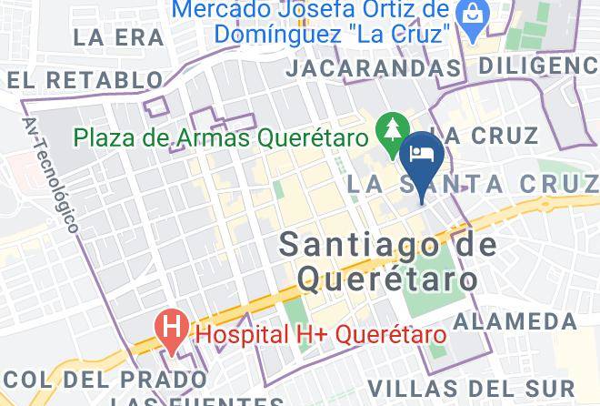 Santiago De Queretaro - Hotel Quetzal Reforma Maps