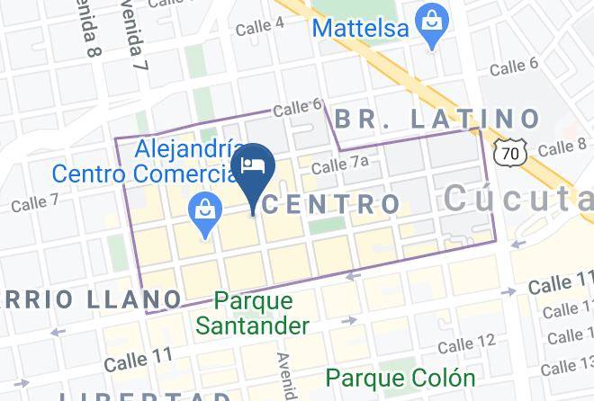 Cucuta - Hotel Quinta Avenida Maps