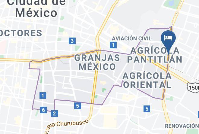 Iztacalco - Hotel Quinta Avenida Maps