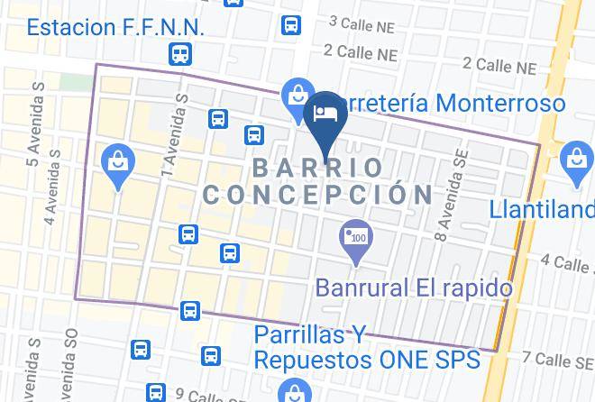 San Pedro Sula - Hotel Quinta Avenida Maps