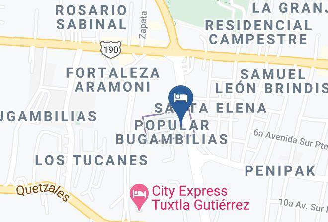 Tuxtla Gutierrez - Hotel Quinta Chiapas Maps
