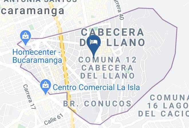 Bucaramanga - Hotel Quinta De Cabecera Maps