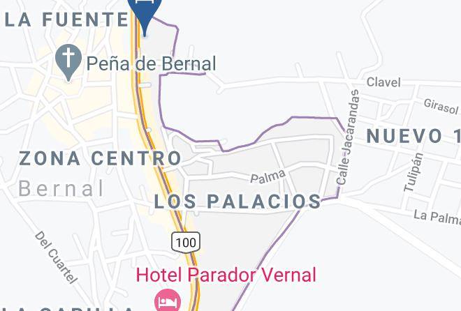Hotel Quinta Las Fuentes Pena De Bernal Map