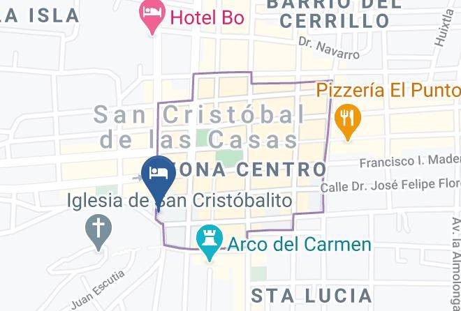 San Cristobal De Las Casas - Hotel Quinta Los Morales Maps