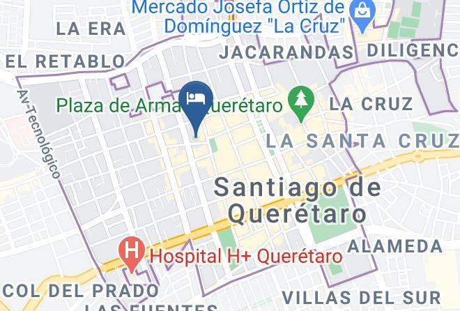 Santiago De Queretaro - Hotel Quinta Santiago Maps