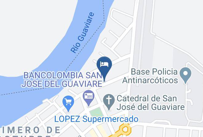 San Jose Del Guaviare - Hotel Quinto Nivel Maps