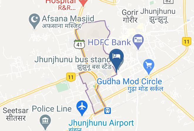 Jhunjhunun - Hotel Qureshi Maps