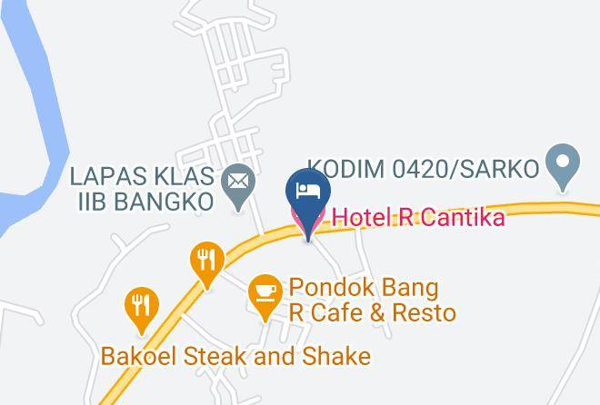 Merangin Regency - Hotel R Cantika Maps