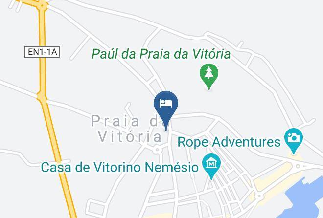 Praia Da Vitoria - Hotel R Teresinha Maps