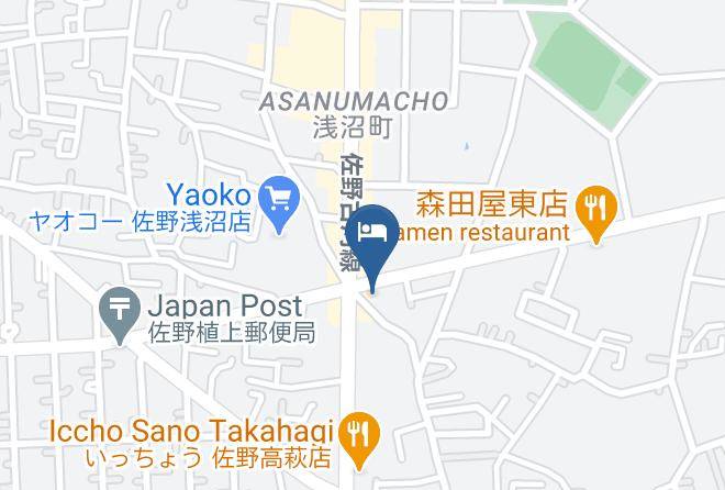 Sano City - Hotel R9 Sanofujioka Maps