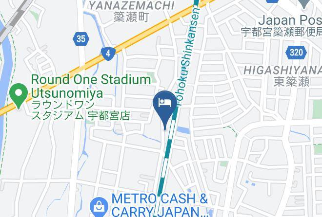Utsunomiya City - Hotel R9 Sanofujioka Maps