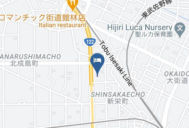 Tatebayashi City - Hotel R9 The Yard Maps