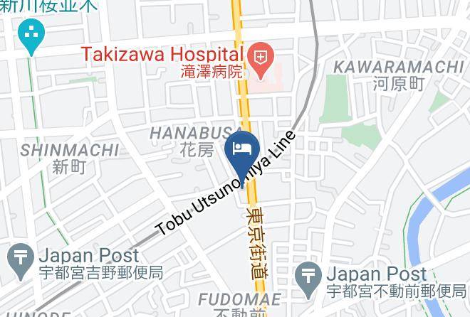 Utsunomiya City - Hotel R9 The Yard Utsunomiya Chuo Maps