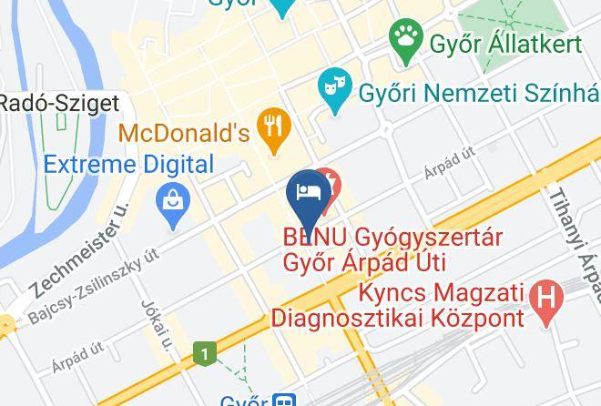 Gyor - Danubius Hotel Raba Gyor Maps