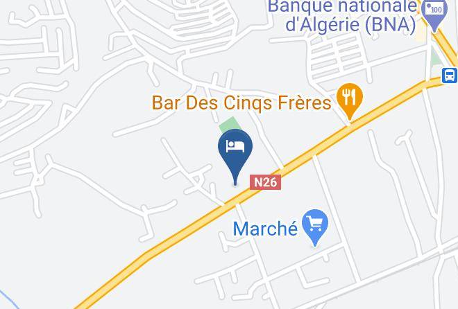 Bejaia - Hotel Rabah Syphax Maps