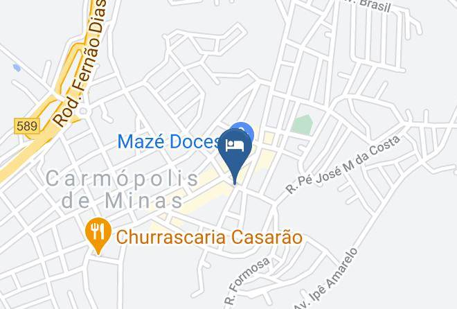 Carmopolis De Minas - Hotel Rabelo Maps