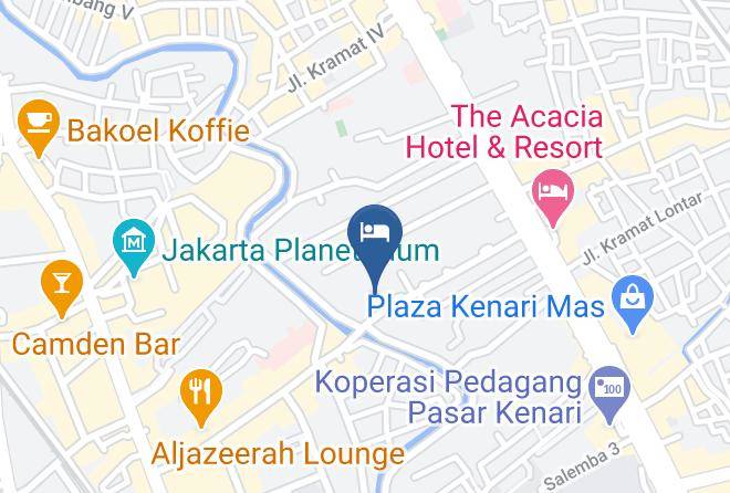 Central Jakarta - Hotel Raden Maps