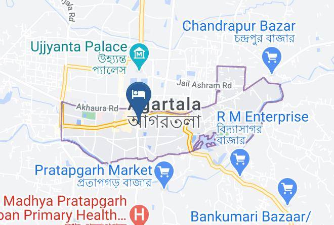 Hotel Radha International Map