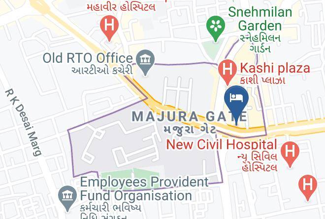 Surat - Hotel Radha Krishna Maps
