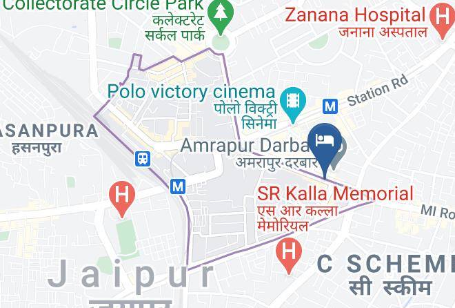 Jaipur - Hotel Radha Palace Maps