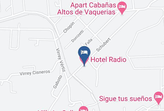 Punilla Department - Hotel Radio Maps