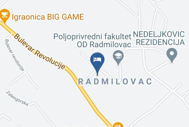 Hotel Radmilovac Map