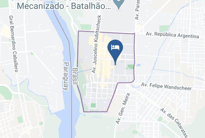 Foz Do Iguacu - Hotel Rafain Centro Maps