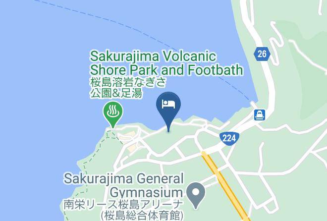 Kagoshima City - Hotel Rainbow Sakurajima Maps