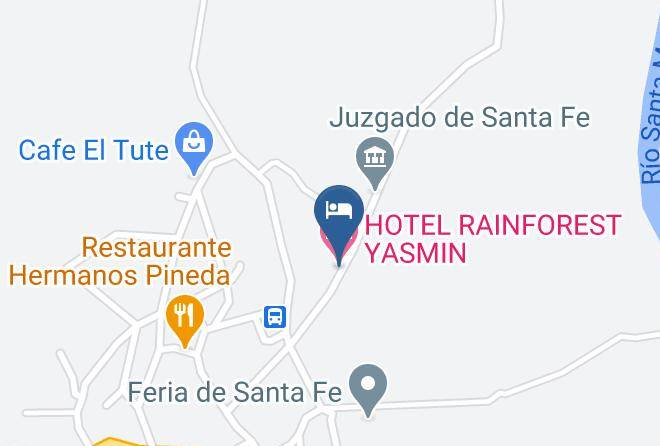 Santa Fe - Hotel Rainforest Yasmin Maps