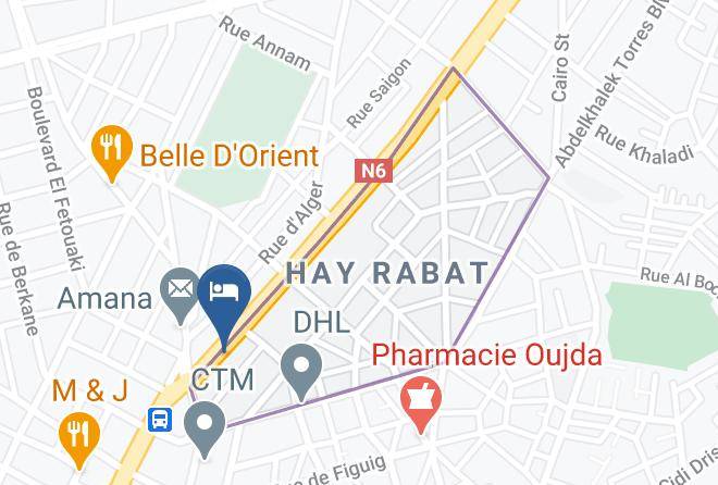 Oujda - Hotel Raiss Maps
