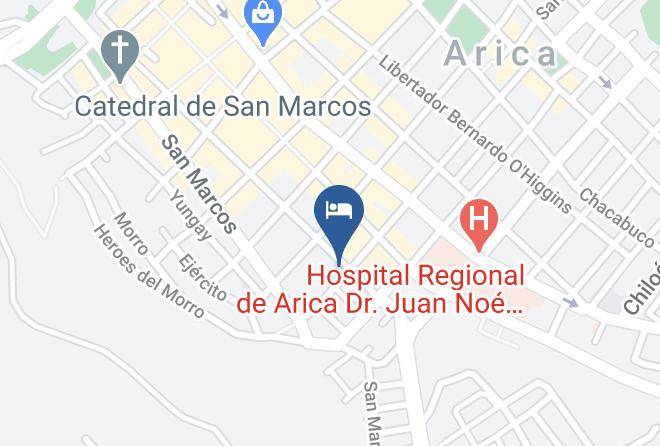 Arica Province - Hotel Raissa Maps