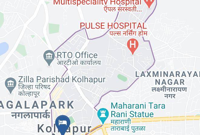 Kolhapur - Hotel Raj Deluxe Lodging Maps