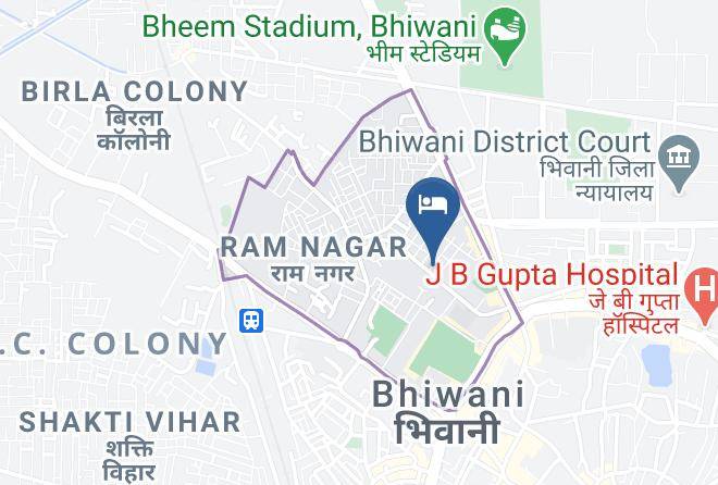 Bhiwani - Hotel Raj Mahal Maps