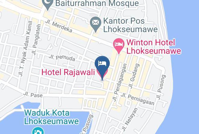 Kota Lhoksumawe - Hotel Rajawali Maps