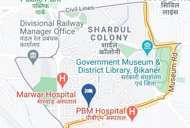 Bikaner - Hotel Rajdarbar Maps