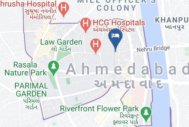 Ahmadabad - Hotel Rajratna Maps