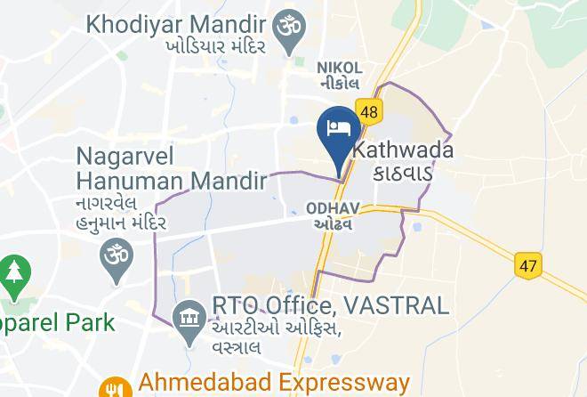 Ahmadabad - Hotel Rajvi Palace Maps