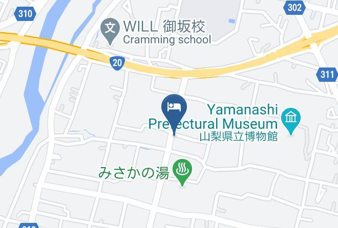 Fuefuki City - Hotel Rakuserina Maps