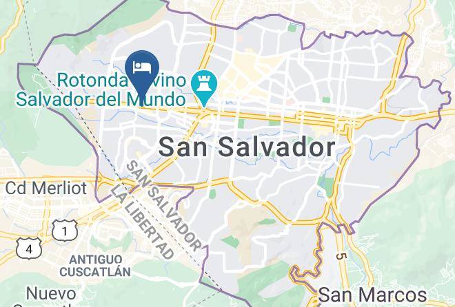 San Salvador - Hotel Ramada Inn Maps
