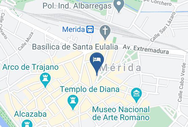 Badajoz - Hotel Rambla Emerita Maps
