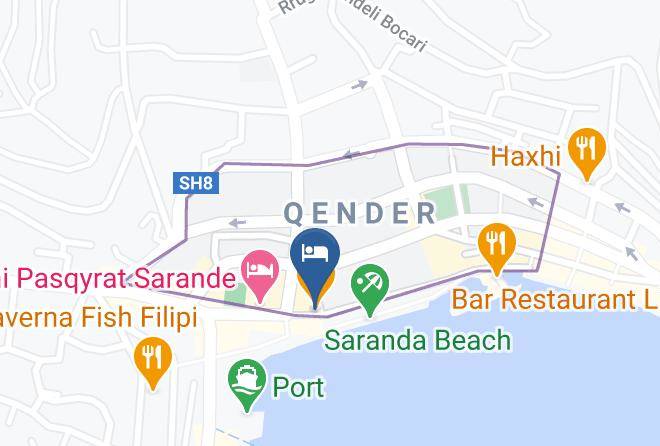 Saranda - Hotel Ramo Saranda Maps