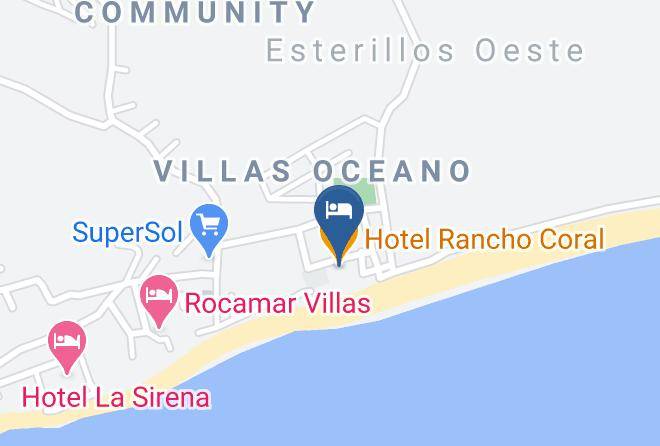 Parrita - Hotel Rancho Coral Maps