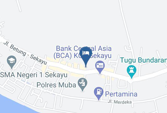 Musi Banyuasin Regency - Hotel Randik Sekayu Maps