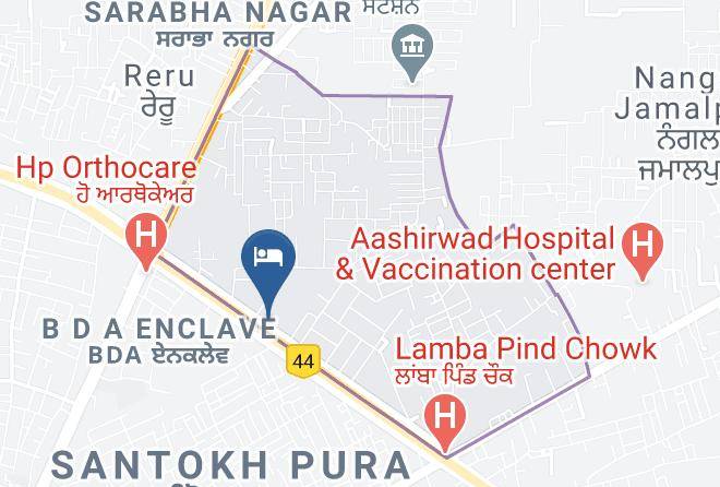 Jalandhar - Hotel Ranvir Classic Maps