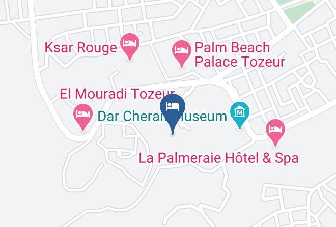 Tunisia - Hotel Ras El Ain Tozeur Maps